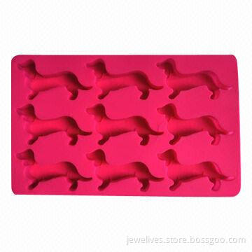 9-cavity Dachshund Silicone Baking Molds